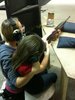Krystin helping out her little sister Erin