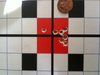 Not bad for factory iron sights.