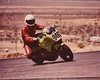 Setting up for turn 4 at Willow Springs